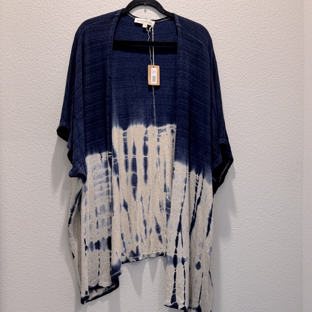 By Together Longline Open Front Cardigan sweater NWT OS